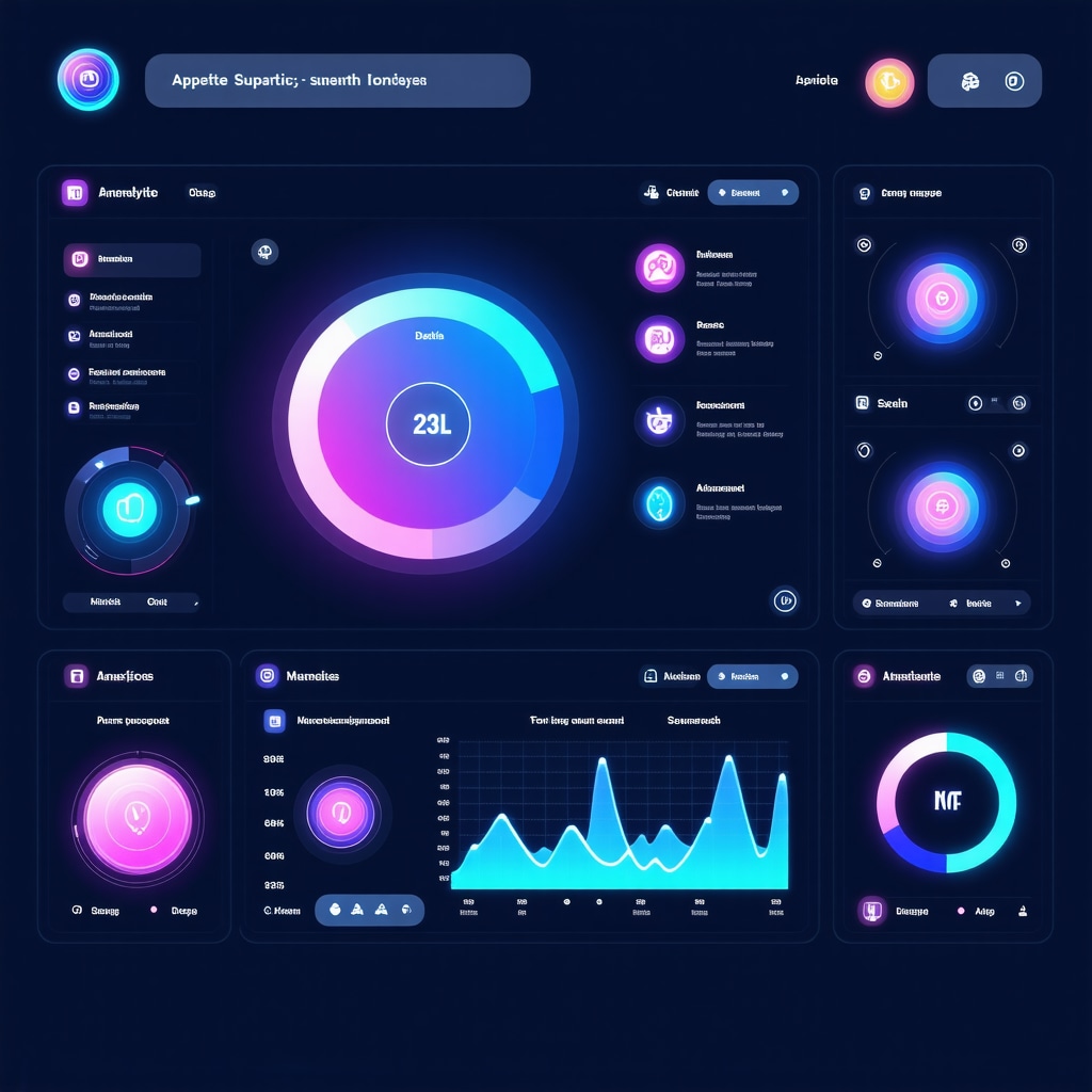 Futuristic digital health dashboard showing biometric data and AI analytics for appetite suppressant therapy optimization