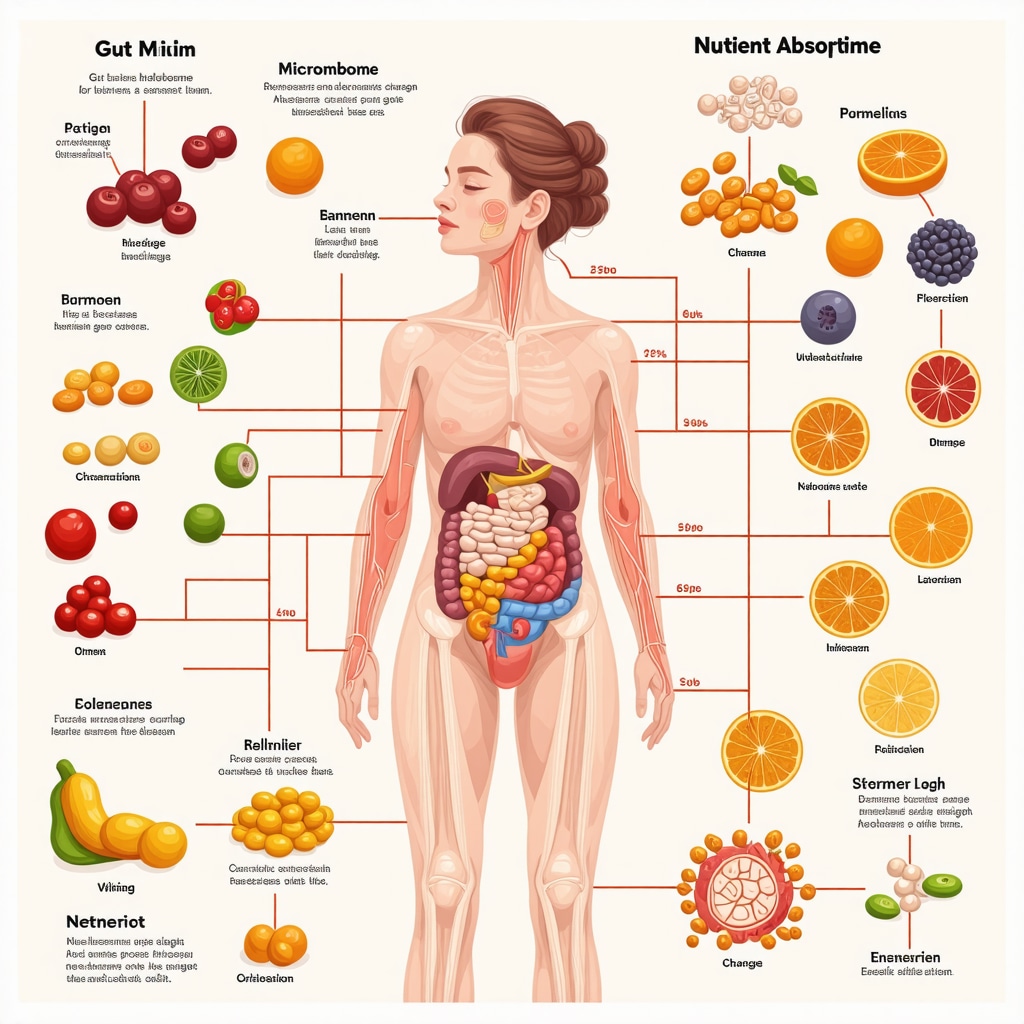 Diagram showing interactions between dietary nutrients, gut microbiota, and weight loss medications