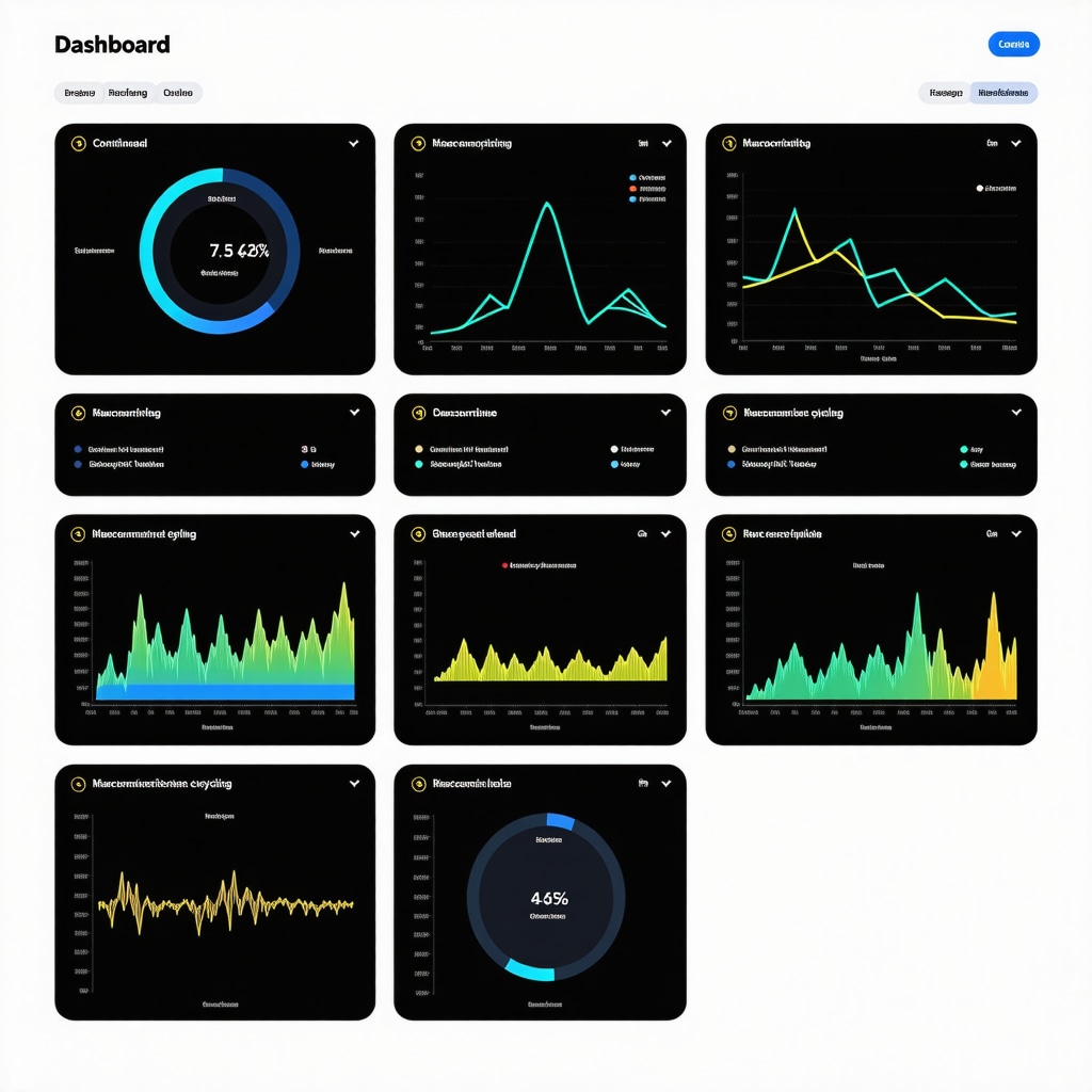 Digital health dashboard showcasing glucose monitoring, macronutrient cycling, and microbiome analysis for weight loss