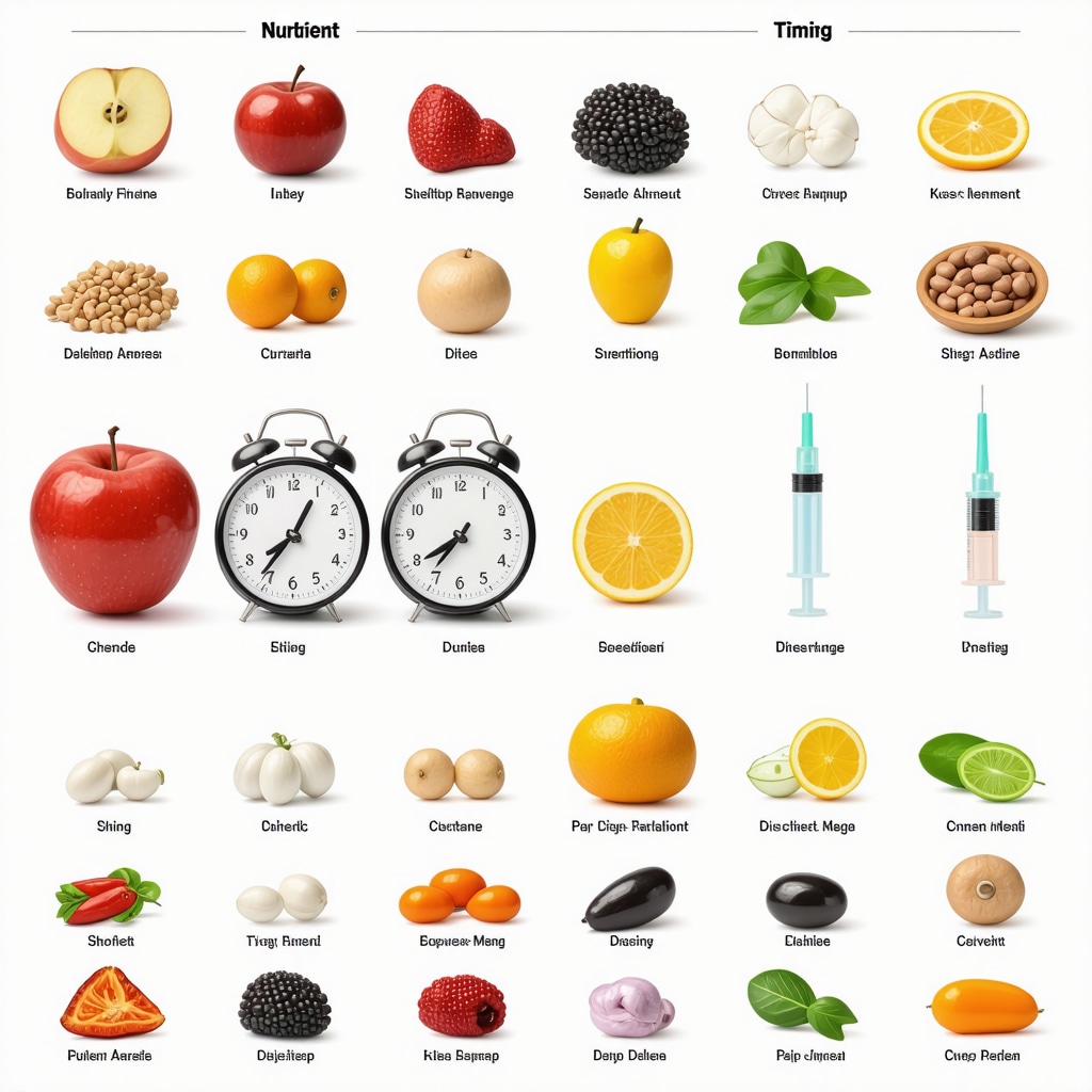 Infographic showing optimal timing of meals and injections for enhanced fat loss