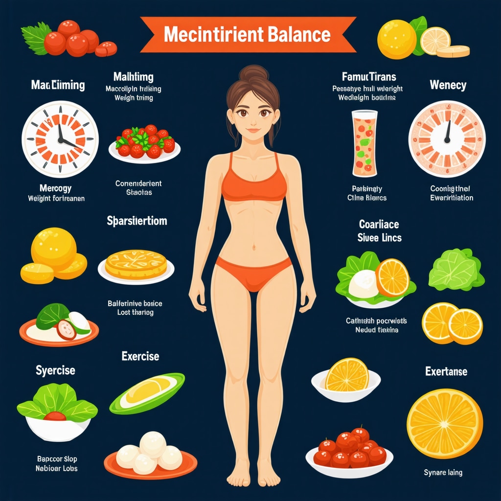 Infographic of meal timing, macronutrients, and exercise synergy with Wegovy for fat loss
