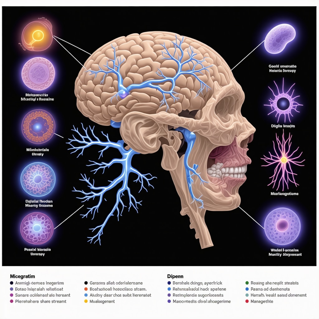 Conceptual image depicting convergence of genomics, microbiome modulation, and digital health in personalized appetite suppressant treatment