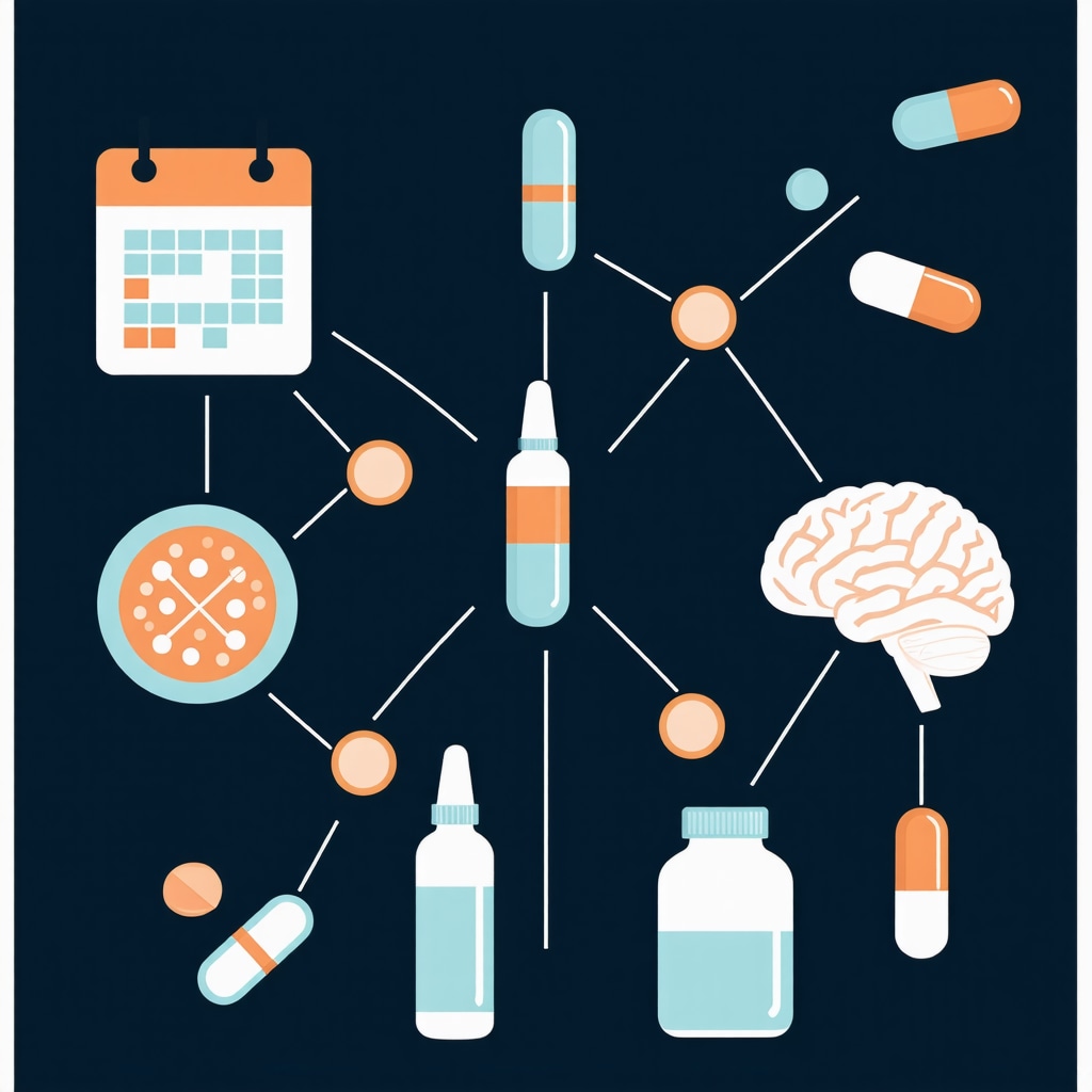 Conceptual visualization of periodized nutrition, micronutrient optimization, and behavioral support in weight loss injection therapy