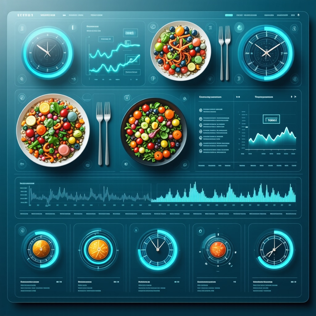 Digital interface combining genetic data and circadian rhythms for personalized Wegovy meal planning