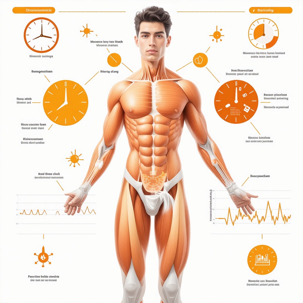 Infographic showing nutrigenomics, chrononutrition, and biomarker integration for personalized injection fat loss