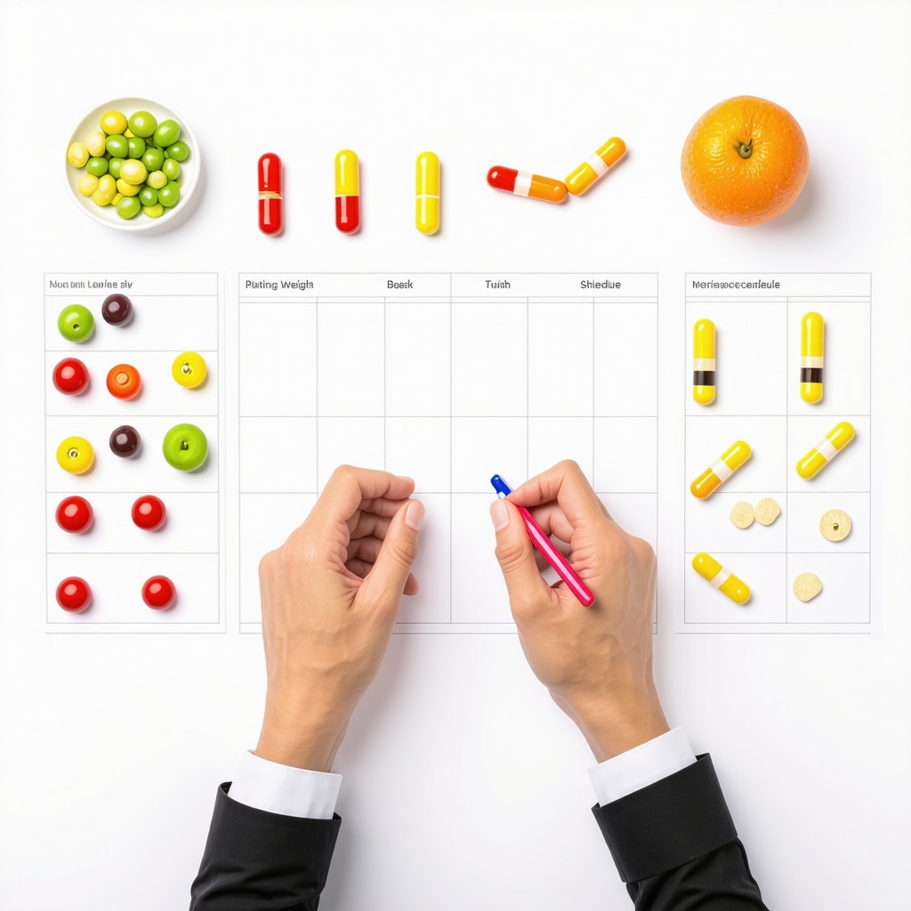 Nutritionist creating customized meal plans aligned with weight loss medication schedules