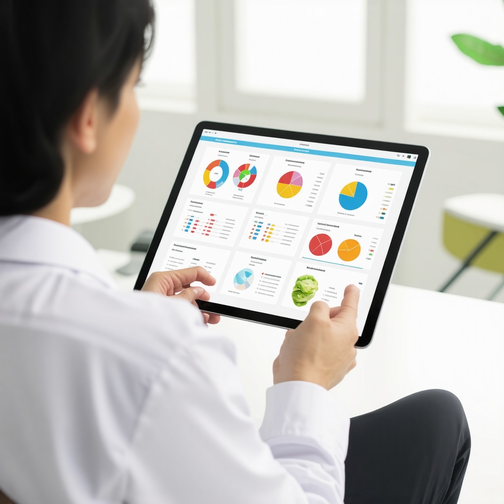 Healthcare professional reviewing genomic and metabolic data with patient for customized GLP-1 weight loss nutrition plan
