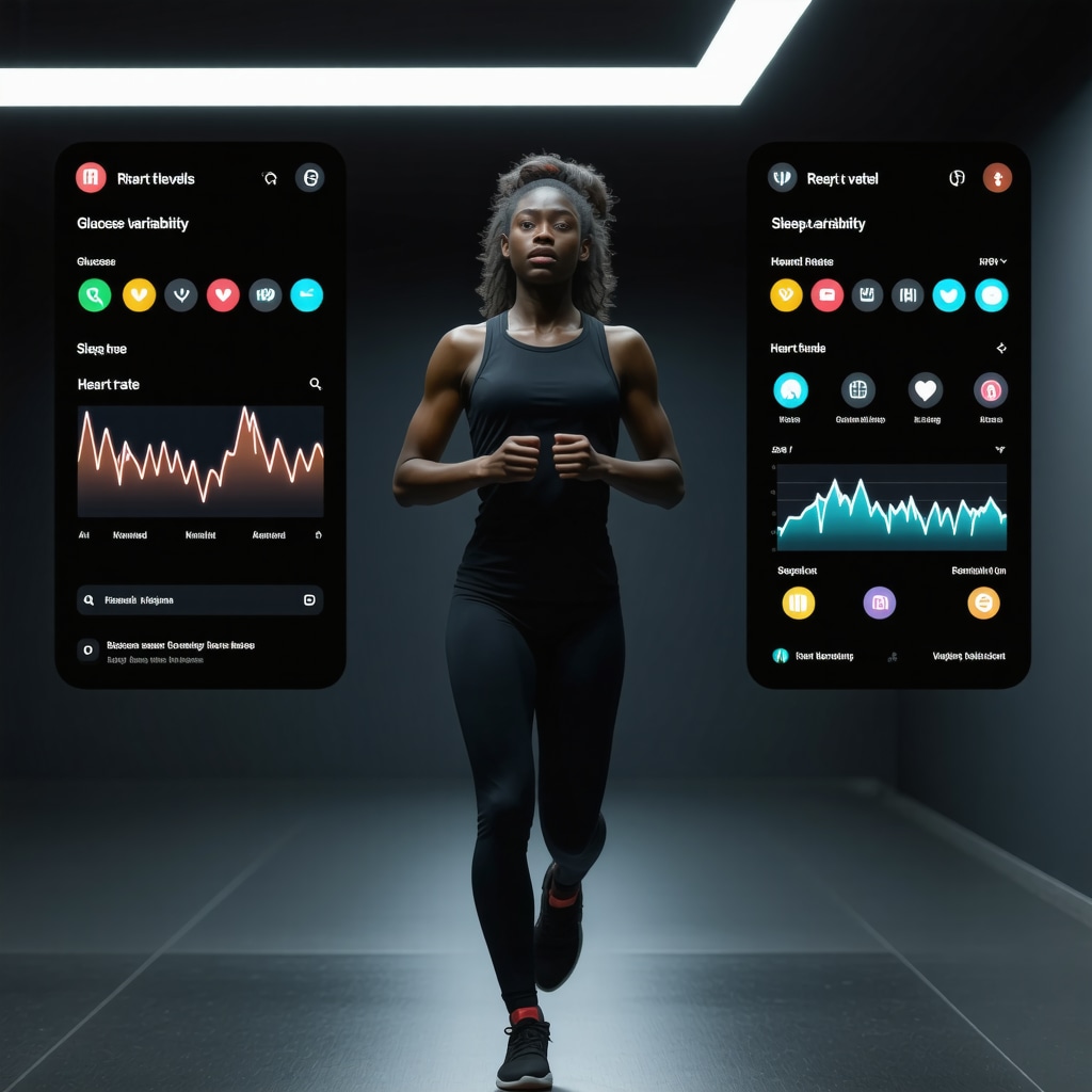 Digital dashboard showing real-time physiological data from wearable devices used in personalized weight loss programs
