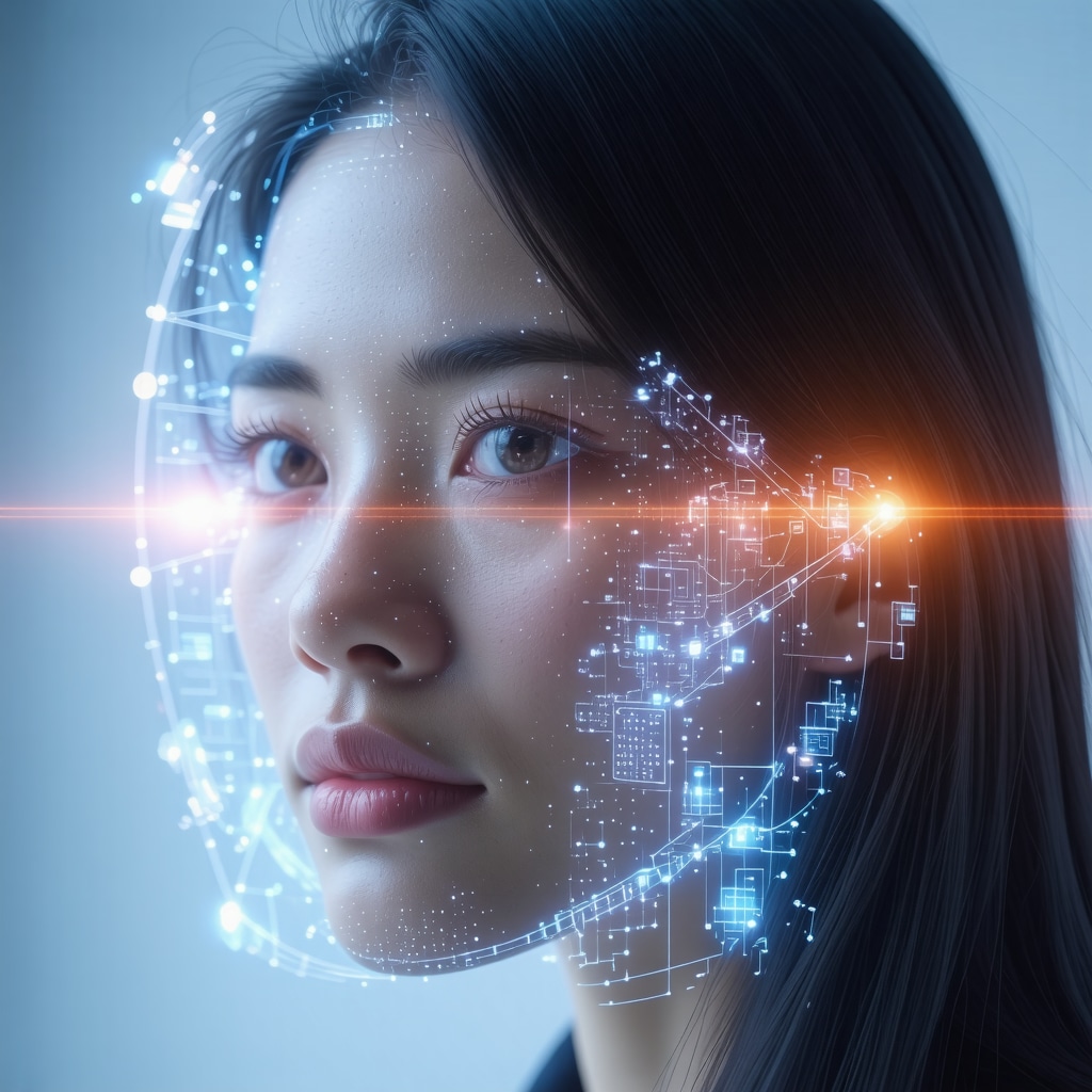 Futuristic AI health system analyzing biometric data for personalized weight loss guidance