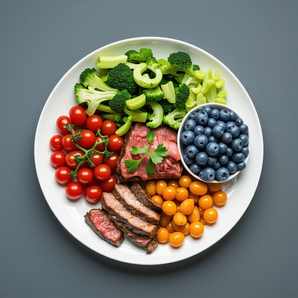 Healthy meal with vegetables and lean protein supporting weight loss