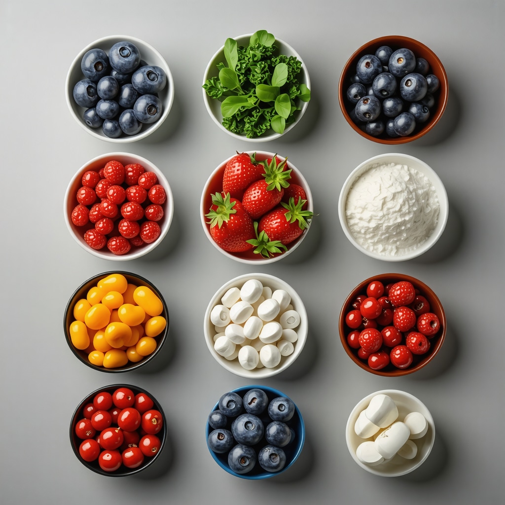 Colorful, nutrient-dense foods arranged for a personalized fat loss plan