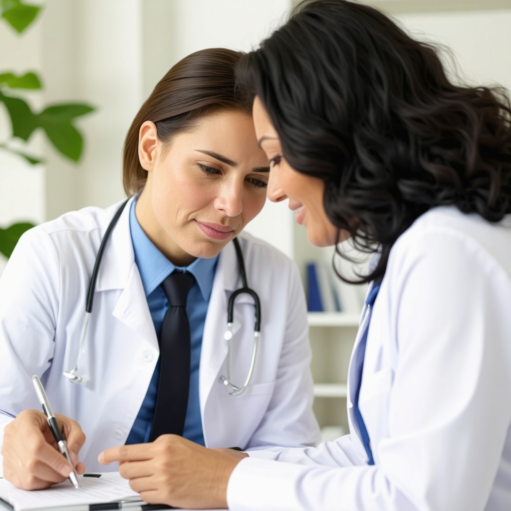 Healthcare provider reviewing personalized weight loss plans with a patient.