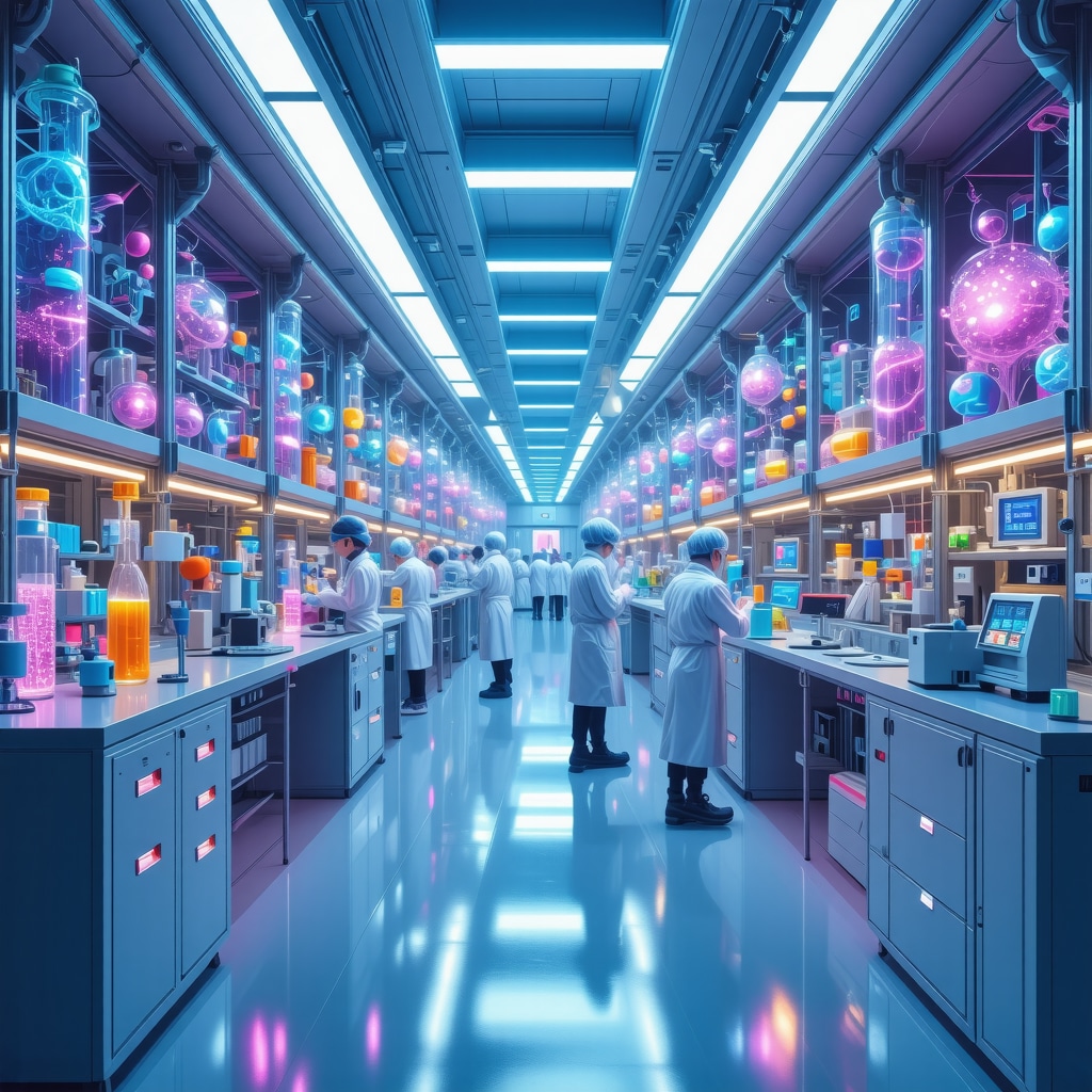 Scientists working on advanced appetite suppressant research in a modern laboratory.