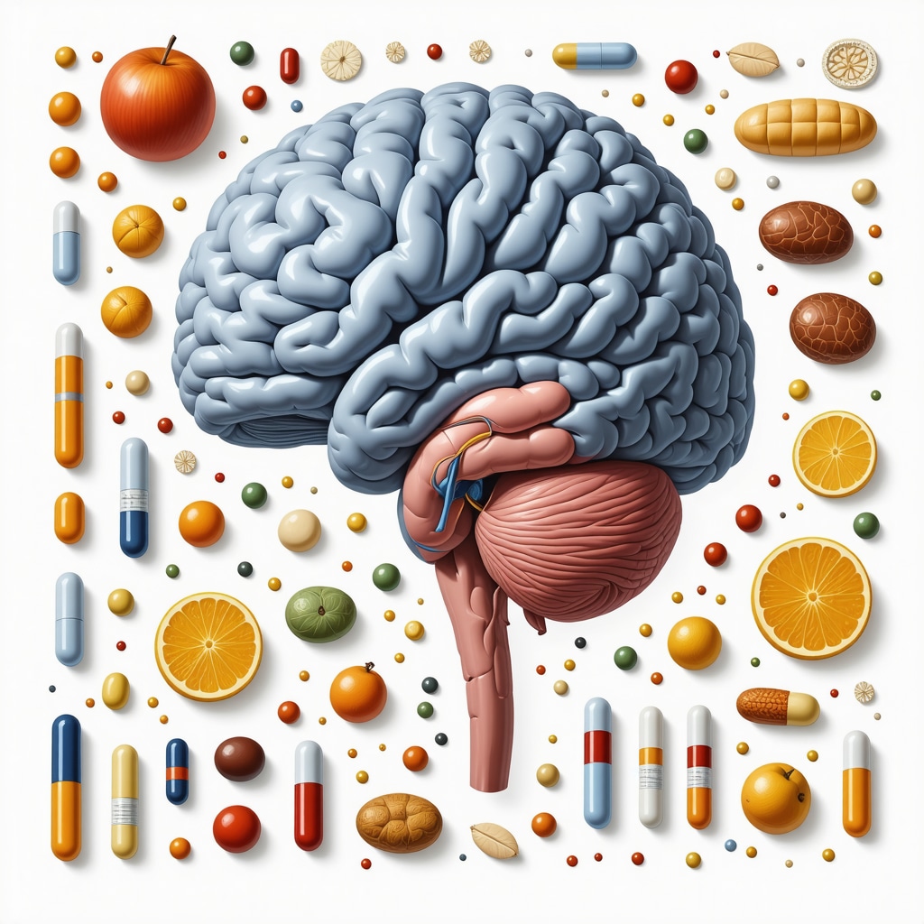 Illustration of gut-brain communication highlighting personalized diet and medication effects