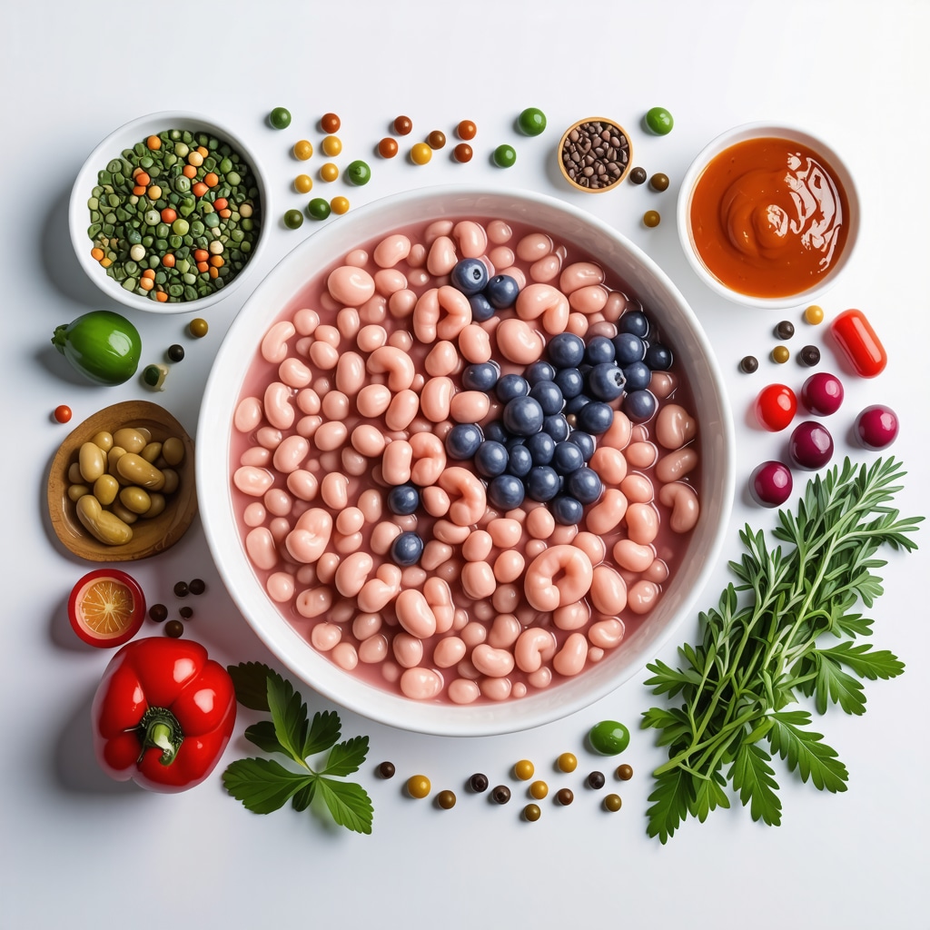Illustration of a healthy digestive system with probiotics and fermented foods enhancing metabolism.