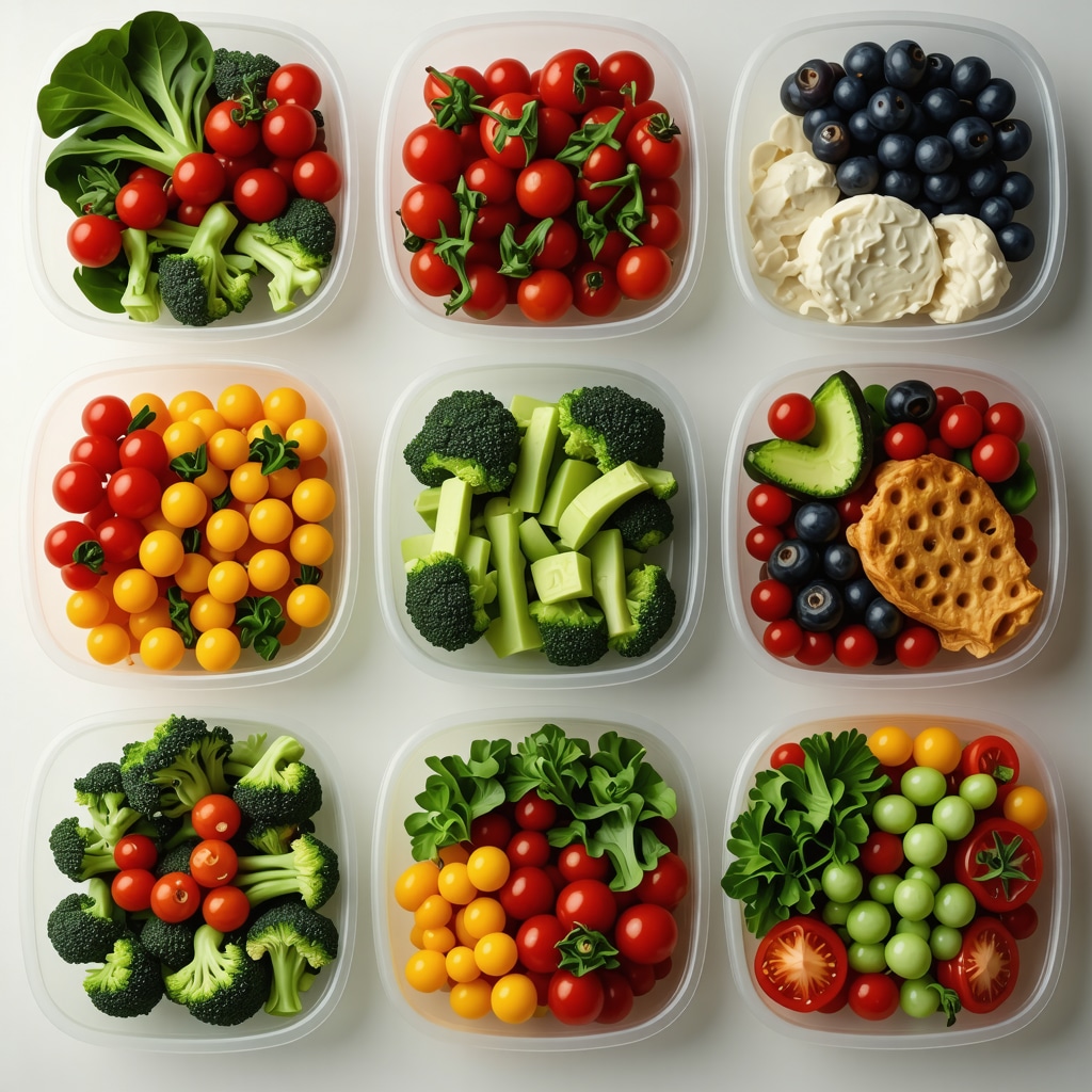 Plate of high-protein foods and vegetables for weight loss