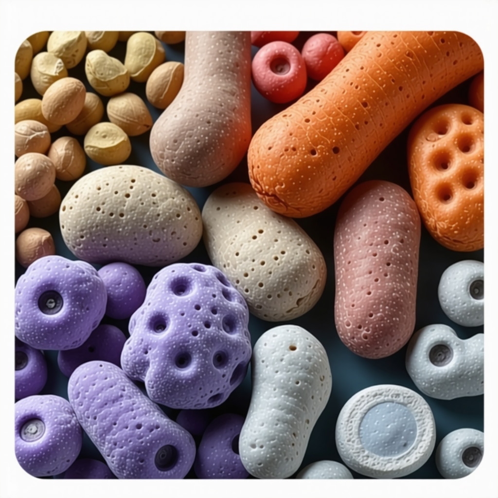 Diagram showing gut microbiota diversity and personalized nutrition for fat loss