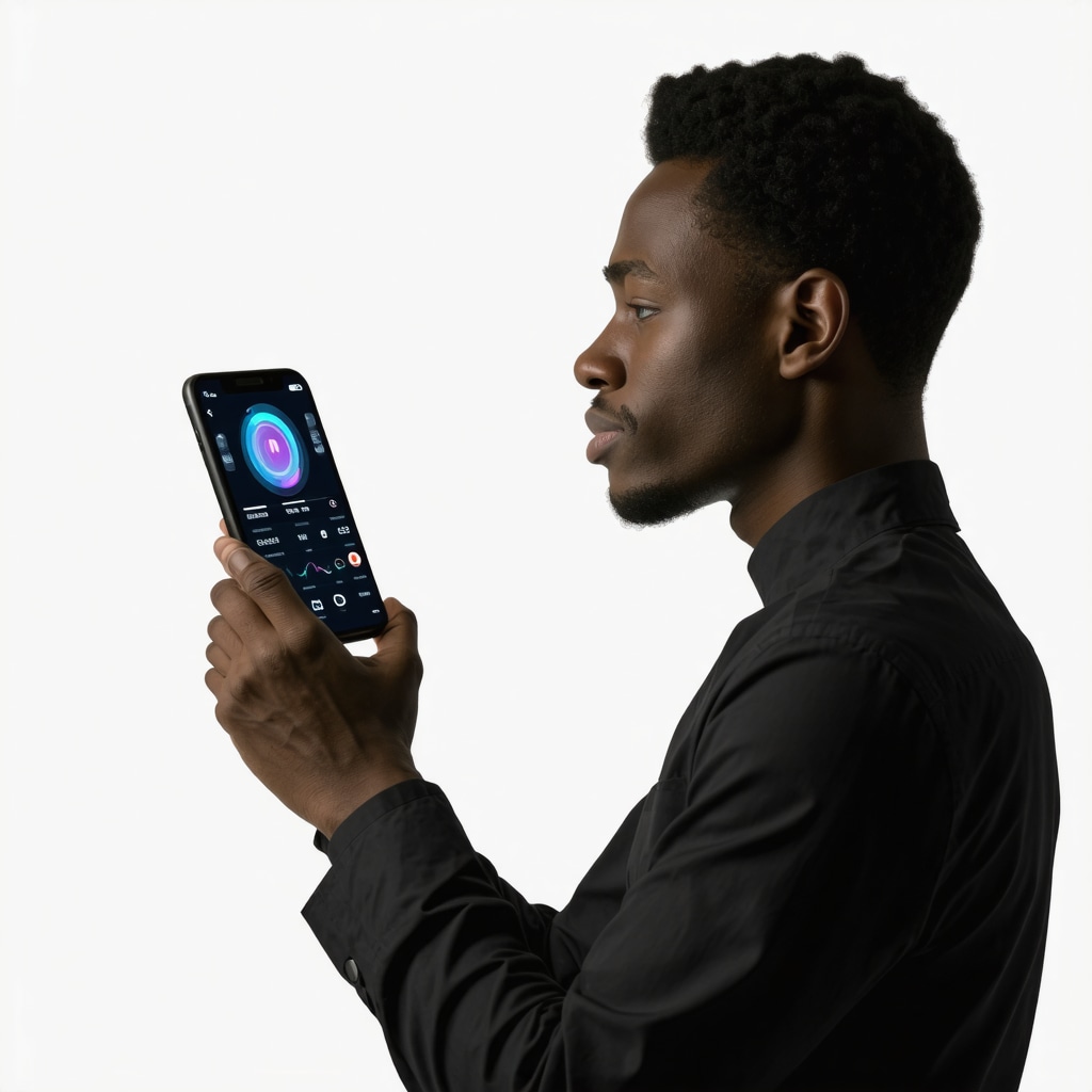 Individual analyzing health metrics on a wearable device