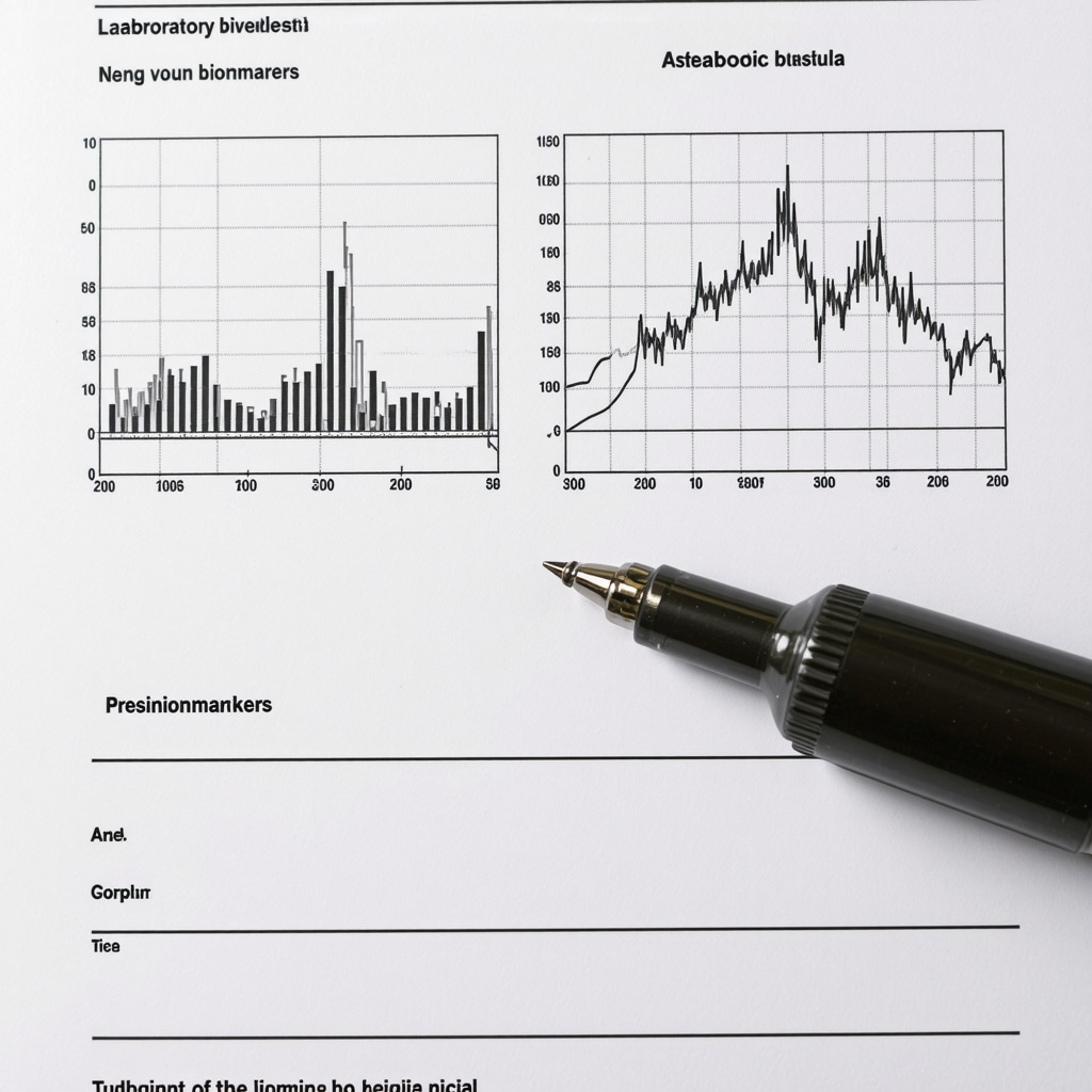Laboratory report showing metabolic markers for personalized diet planning