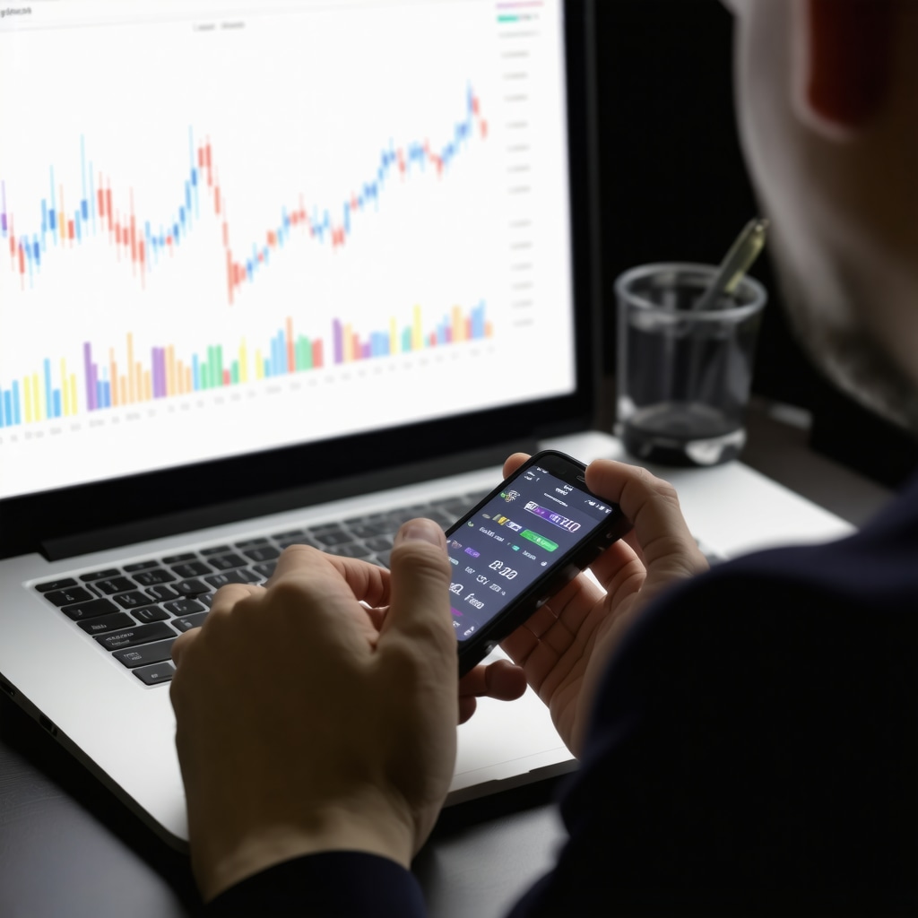 A person analyzing health data on a tablet with graphs and charts