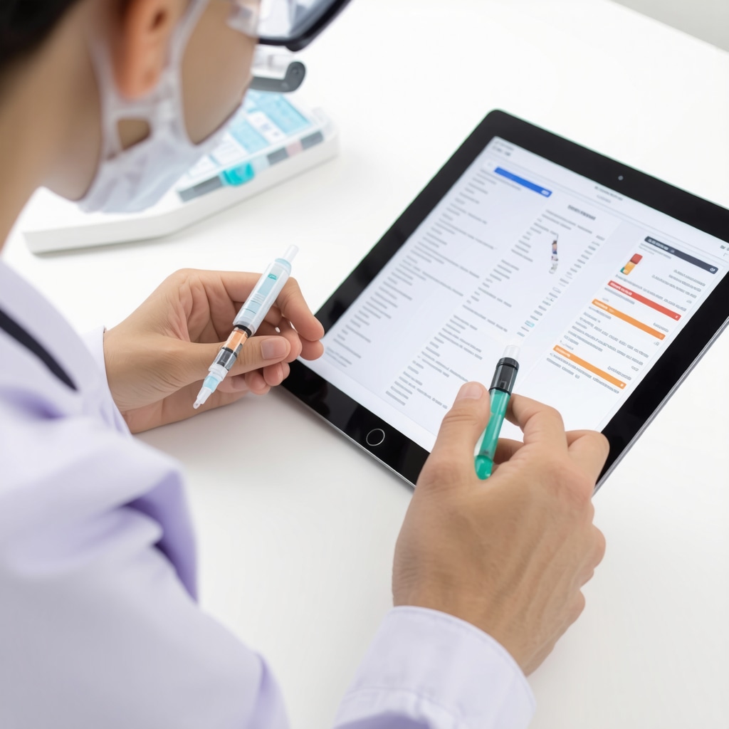 Individual analyzing genetic data for personalized weight management