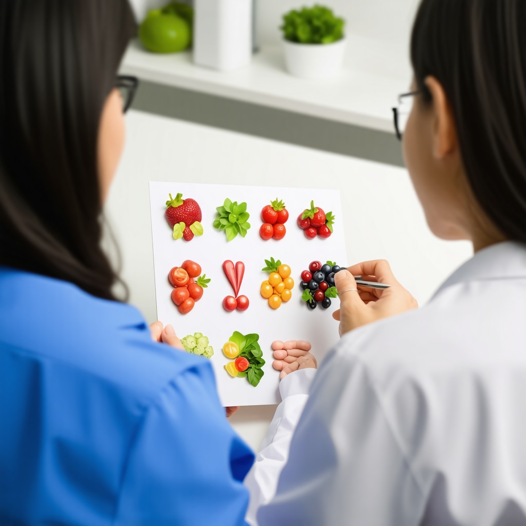 Doctor and patient discussing tailored nutrition plan for weight loss.