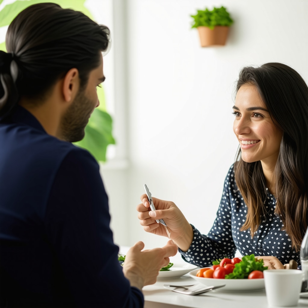 Nutritionist and patient discussing tailored diet plans for medication effectiveness.