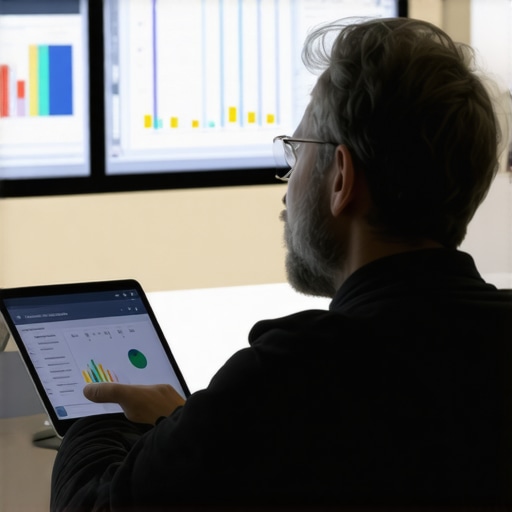 Person reviewing health data on a tablet and smartwatch for personalized weight loss insights