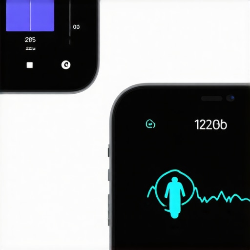 A person using a smartphone app connected to a continuous glucose monitor tracking metabolic responses