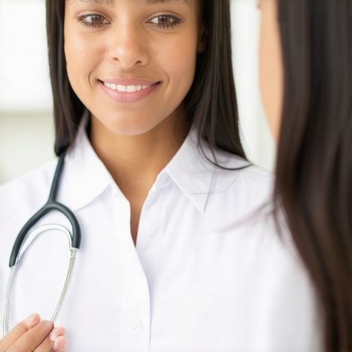 Healthcare professional reviewing a diet plan with a patient for weight management.
