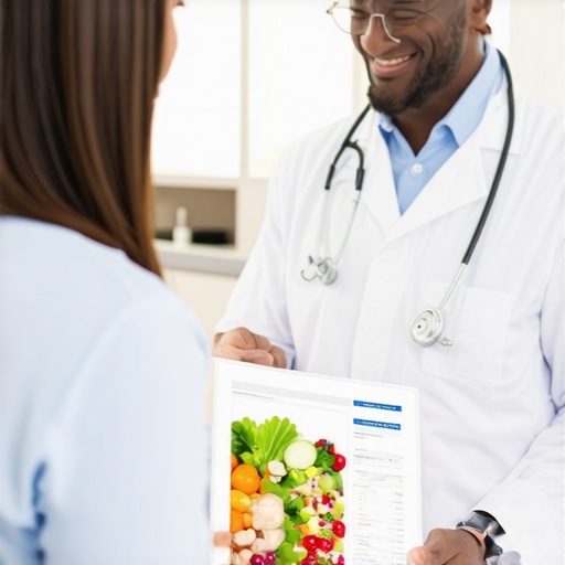 Doctor consulting with patient about prescription diet and lifestyle support