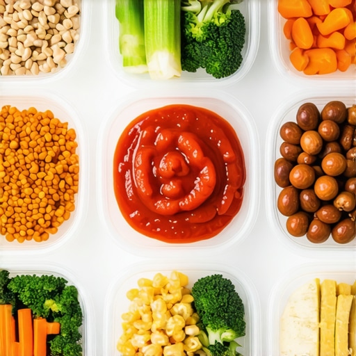 Colorful healthy meal prep with vegetables, lean meats, and grains for weight loss