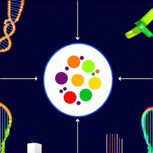 Diagram showing personalized weight management combining genetics, microbiome, behavior, and medication.