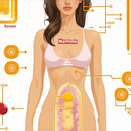 Diagram illustrating hormonal mechanisms influencing appetite and metabolism in weight management.