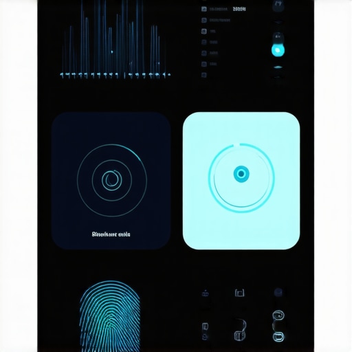 A high-tech interface showing biometric and dietary data integrated with psychological support features