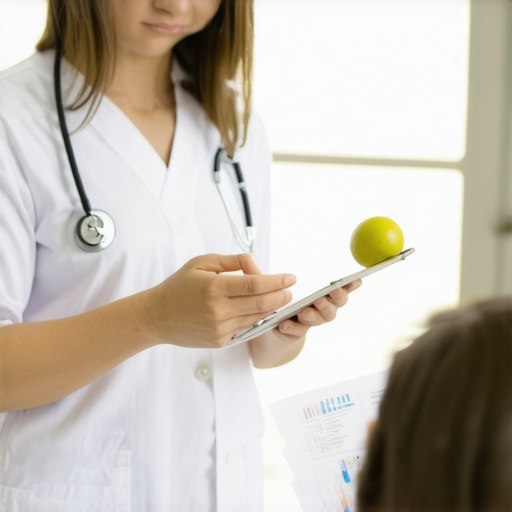 Dietitian discussing tailored nutrition strategies with a patient for weight management.