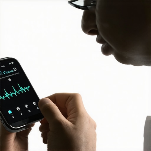 Person reviewing glucose data on a monitor, illustrating personalized dietary adjustment