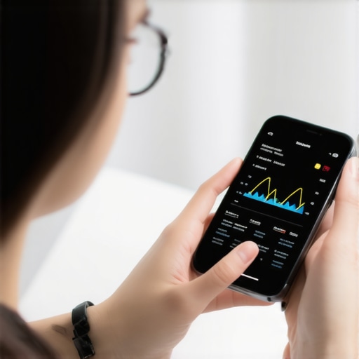 Individual using a continuous glucose monitor to optimize diet for weight loss.