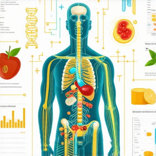 Diagram showing personalized diet planning integrating genetic and microbiome data.