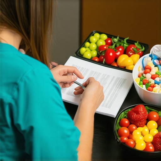 Doctor discussing customized diet and medication plan with patient for sustainable weight loss