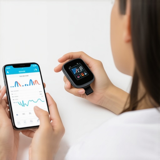 Individual monitoring blood sugar levels with a continuous glucose monitor and mobile app