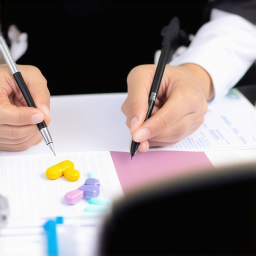 Doctor discussing a tailored diet and medication plan with a patient.