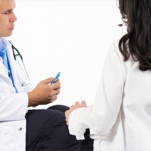 Doctor discussing weight loss medication options with a patient in clinic