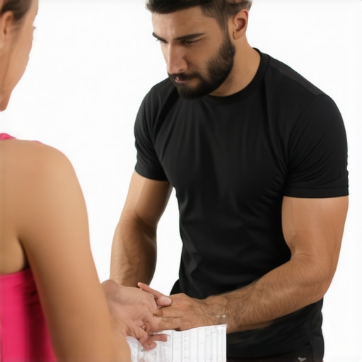 Trainer and patient discussing advanced fat loss strategies with dietary and medication plans.