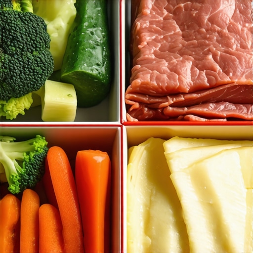 Plate of vegetables, lean protein, and healthy fats