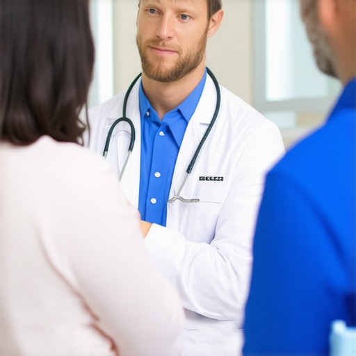 Healthcare provider discussing customized weight management plan with patient.