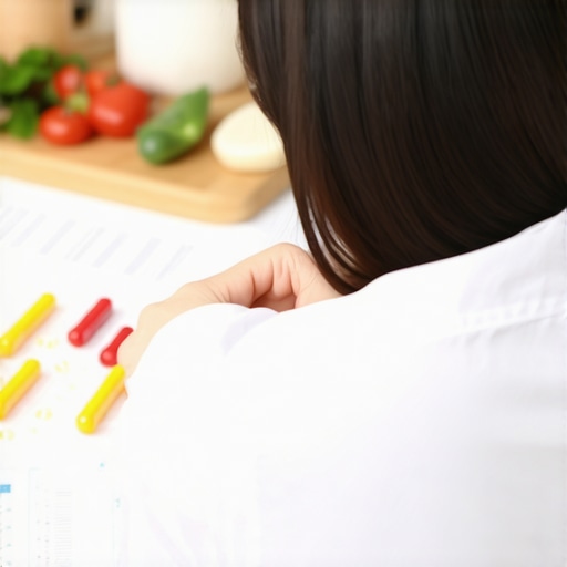 A person analyzing nutrition and medication strategies for weight loss
