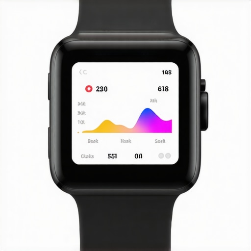 Wearable health device showing real-time metrics for diet and medication response