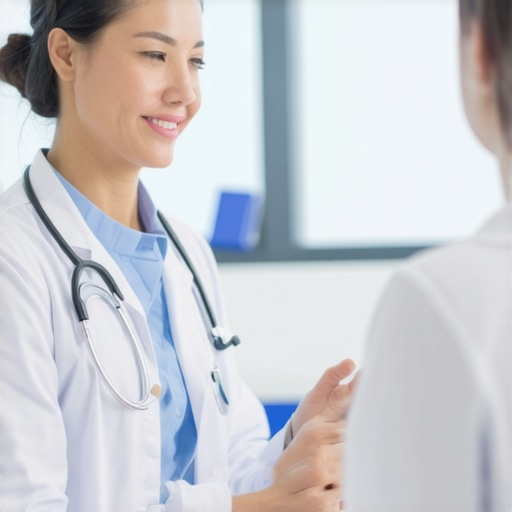 Doctor consulting patient about prescription weight loss medications in a clinical setting