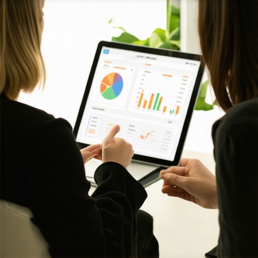 Healthcare professional discussing personalized weight loss strategies using digital health data.